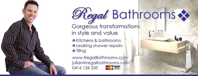 Julian Robinson Regal Bathrooms phone 0416126235